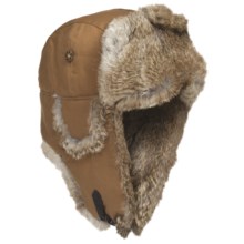 Mad Bomber® Aviator Hat - Rabbit Fur (For Men and Women) in Brown W/Brown Fur - Closeouts