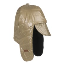 Mad Bomber® Quilted Ripstop Aviator Hat - Insulated, Fleece Lining (For Men and Women) in Peyote - Closeouts
