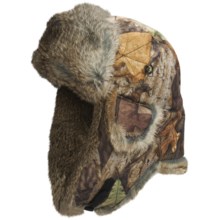 Mad Bomber® Saddlecloth Camo Aviator Hat - Rabbit Fur, Insulated (For Men and Women) in Advantage Timber W/Brown Fur - Closeouts