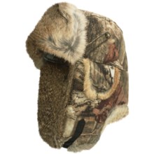 Mad Bomber® Saddlecloth Camo Aviator Hat - Rabbit Fur, Insulated (For Men and Women) in Mossy Oak Breakup Indinity W/Brown Fur - Closeouts