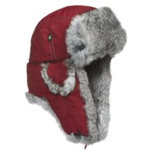 Mad Bomber® Supplex Aviator Hat (For Kids) in Red W/Grey Fur - Closeouts