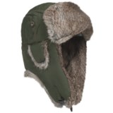 Mad Bomber® Supplex® Nylon Aviator Hat - Rabbit Fur, Insulated (For Men and Women)