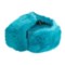 Mad Bomber® Trooper Aviator Hat - Canvas, Rabbit Fur (For Women) in Aqua W/Aqua Fur