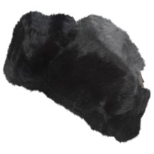 Mad Bomber® Trooper Hat - Rabbit Fur, Insulated (For Men and Women) in Black - Closeouts