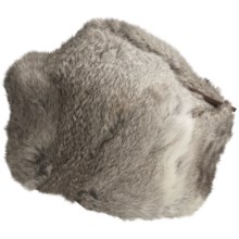 Mad Bomber® Trooper Hat - Rabbit Fur, Insulated (For Men and Women) in Grey - Closeouts