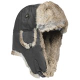 Mad Bomber® Waxed Cotton Aviator Hat - Rabbit Fur (For Men and Women)