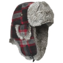 Mad Bomber® Wool Aviator Hat - Rabbit Fur, Insulated (For Men and Women) in Multi W/Grey Fur - Closeouts