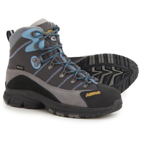 Asolo Made in Europe Horizon One STP Gore-Tex(R) Hiking Boots - Waterproof (For Women) - DONKEY/AZURE/GUNMETAL (9 )