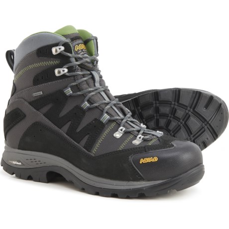 Asolo Made in Europe Neutron STP GV Gore-Tex(R) Hiking Boots - Waterproof (For Men) - BLACK/GUNMETAL/ENGLISH IVY (11 )