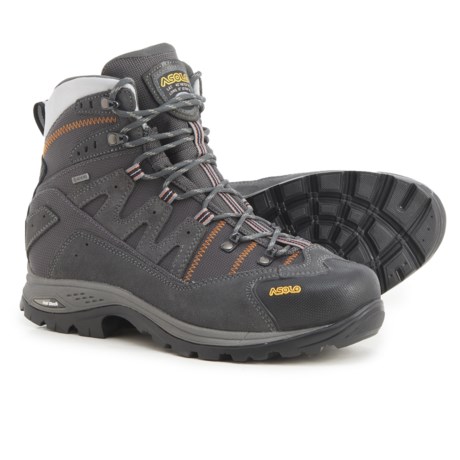Asolo Made in Europe Neutron STP GV Gore-Tex(R) Hiking Boots - Waterproof (For Men) - GRAPHITE/GUNMETAL/FLAME (9 )