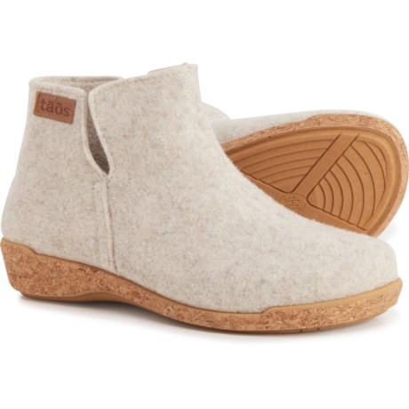 Taos Footwear Made in Europe Woolly Boolly Ankle Booties (For Women) - OATMEAL (44 )
