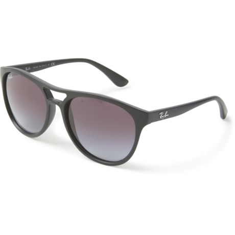 RAY BAN Made in Italy Brad RB4170 Sunglasses (For Women) - RUBBER BLACK/GREY GRADIENT ( )