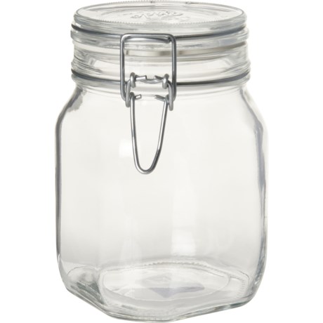 Bormioli Rocco Made in Italy Fido Glass Jar with Lid - 33 oz. - CLEAR ( )