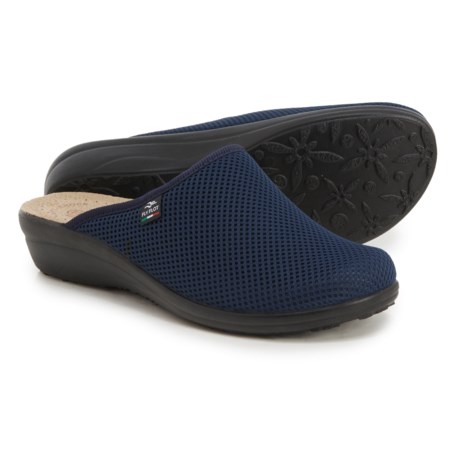 Fly Flot Made in Italy Mesh Clogs (For Women) - BLUE (40 )