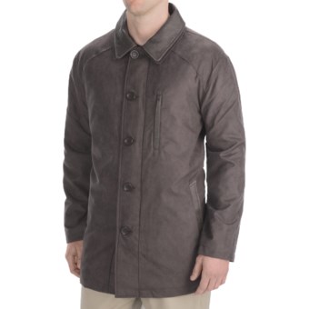 Madison Creek Outfitters Microsuede Barn Coat - Quilted Lining (For Men) in Chocolate