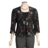 Madison Hill Floral Boucle Jacket - 3/4 Sleeve (For Women)