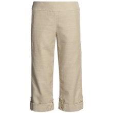 Madison Hill Textured Crop Pants - TENCEL®-Cotton, Roll Leg (For Women) in Stone - Closeouts