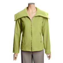 Madison Hill Ultrasoft Wool Jacket - Zip Front (For Women) in Grass - Closeouts