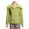 Madison Hill Ultrasoft Wool Jacket - Zip Front (For Women) in Grass