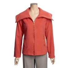 Madison Hill Ultrasoft Wool Jacket - Zip Front (For Women) in Guava - Closeouts