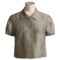 Tobacco Magaschoni Collection Silk Dupioni Jacket - Short Sleeve (For Women)