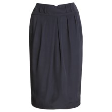 Magaschoni Collection Silk Skirt (For Women) in Navy - Closeouts