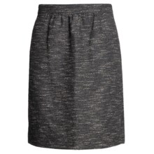 Magaschoni Collection Skirt - Marbled Boucle (For Women) in Navy/Plexi Glass - Closeouts