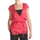 Magaschoni Silk Cashmere Wrap Shirt - Ruffled (For Women)
