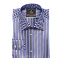 Maker & Company Fancy Multi-Stripe Sport Shirt - Long Sleeve (For Men) in Blue - Closeouts