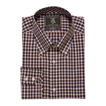 Maker & Company Oxford Check Sport Shirt - Long Sleeve (For Men) in Black/Brown/Orange - Closeouts