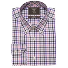 Maker & Company Oxford Check Sport Shirt - Long Sleeve (For Men) in Grey/Pink/Purple - Closeouts