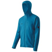 Mammut Aconcagua Hooded Jacket - Polartec® Power Stretch® Pro (For Men) in Goa - Closeouts