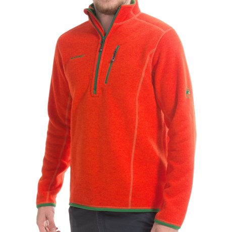 Mammut Polar Pull Pullover Shirt - Polartec® Thermal Pro®, Zip Neck (For Men) in Dark Orange