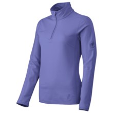 Mammut Snow Microfleece Pullover - Zip Neck, Long Sleeve (For Women) in Purple - Closeouts