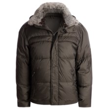 Marc New York by Andrew Marc Arctic Ultra Down Jacket - Rabbit Fur Collar (For Men) in Espresso - Closeouts