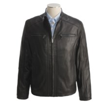 Marc New York by Andrew Marc Boston Motorcross Jacket - Lambskin (For Men) in Black - Closeouts