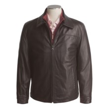 Marc New York by Andrew Marc Carter Coat - Polished Lamb Leather (For Men) in Espresso - Closeouts