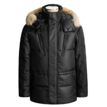 Marc New York by Andrew Marc Hudson Parka - Coyote Fur, Duck Down (For Men) in Black - Closeouts