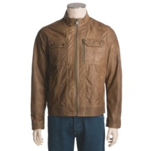 Marc New York by Andrew Marc Motorcycle Jacket - Bronson (For Men) in Tobacco - Closeouts