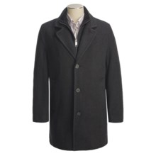 Marc New York by Andrew Marc Top Coat - Wool Twill (For Men) in Charcoal - Closeouts