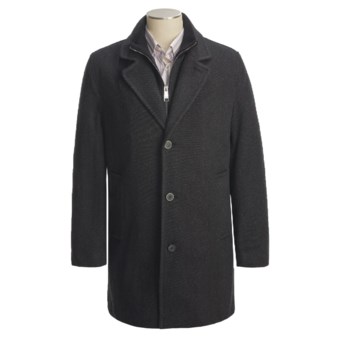 Marc New York by Andrew Marc Top Coat - Wool Twill (For Men) in Charcoal