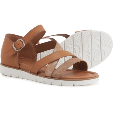 Sofft Maretta Strappy Sandals - Leather (For Women) - LUGGAGE (8 )