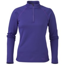 Marker Active Fleece Shirt - Zip Neck, Long Sleeve (For Women) in Violet - Closeouts