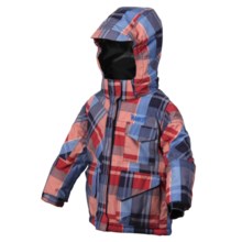 Marker Birdseye Jacket - Insulated (For Little Boys) in Red/Navy - Closeouts