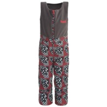 Marker Castle Fleece Bib Overalls - Waterproof, Insulated (For Kids) in Red Print - Closeouts
