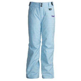 Marker Cupid Snow Pants - Insulated (For Girls) in Sky/White