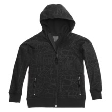 Marker Devo Tech Zip Hoodie Sweatshirt - Fleece Lining (For Boys) in Black - Closeouts