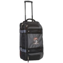 Marker Double Decker Wheeled Duffel Bag - 21" in Charcoal/Black - Closeouts