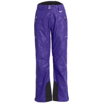 Marker Eclipse Embossed Gore-Tex® Ski Pants - Waterproof, Insulated (For Women) in Violet