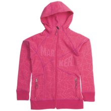 Marker Fantasy Tech Zip Hoodie Sweatshirt - Fleece Lining (For Girls) in Sorbet - Closeouts